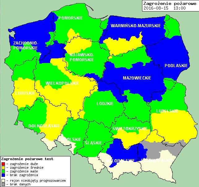 METEOROGRAMY dla głównych miast