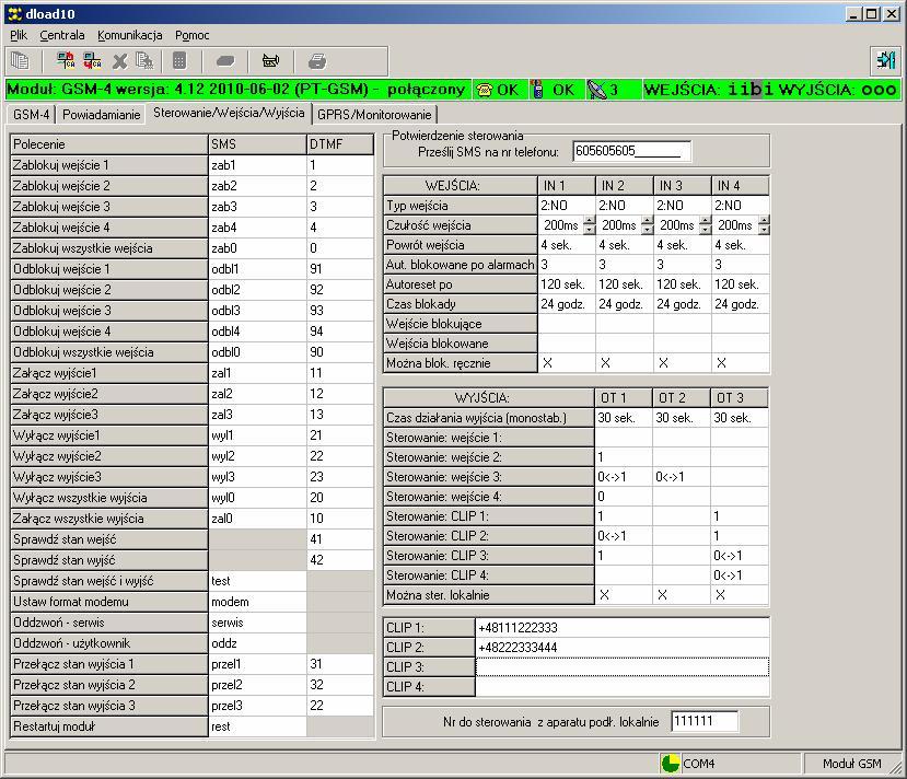 GSM-4 SATEL 29 13.3 ZAK ADKA STEROWANIE/WEJ CIA/WYJ CIA Rysunek 13.