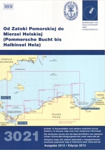 Pomorskiej do Mierzei Helskiej Zawiera 12 arkuszy 3022 Zatoka Gdańska, Zalew Wiślany Zawiera 18 arkuszy Ze względu na przeznaczenie tych map (użytkowanie na pokładach małych jednostek pływających)