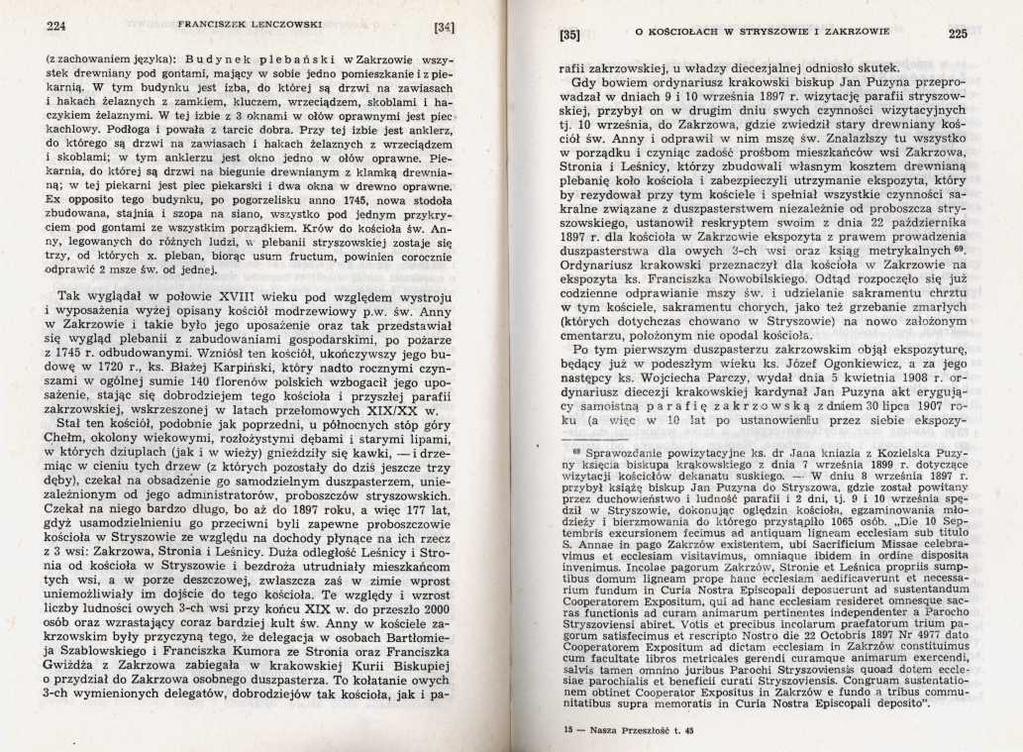(z zachowaniem języka): Budynek plebański w Zakrzowie wszystek drewniany pod gontami, mający w sobie jedno pomieszkanie i z piekarnią.