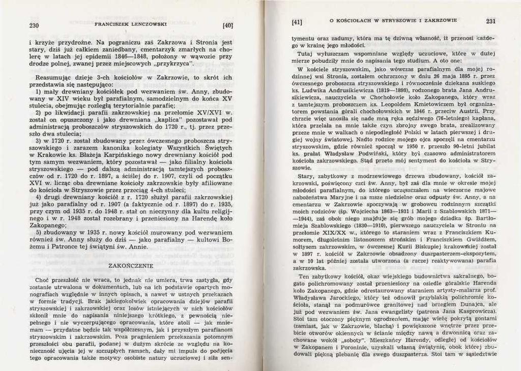 F R A N C IS Z E K L E N C Z O W S K I \ i krzyże przydrożne.