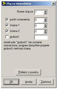 Dokumentacja techniczna: Dane konstrukcji Uwaga: Jeżeli po wskazaniu elementu na rysunku, w linii poleceń AutoCADa nie pokaże się prośba o wskazanie kolejnego elementu, może to oznaczać, że został