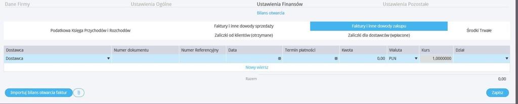 Program samodzielnie porównuje wartości wprowadzone w zakładkach poszczególnych faktur, a także wartości w kolumnach Księgi Przychodów i Rozchodów oraz informuje o wszelkich rozbieżnościach.