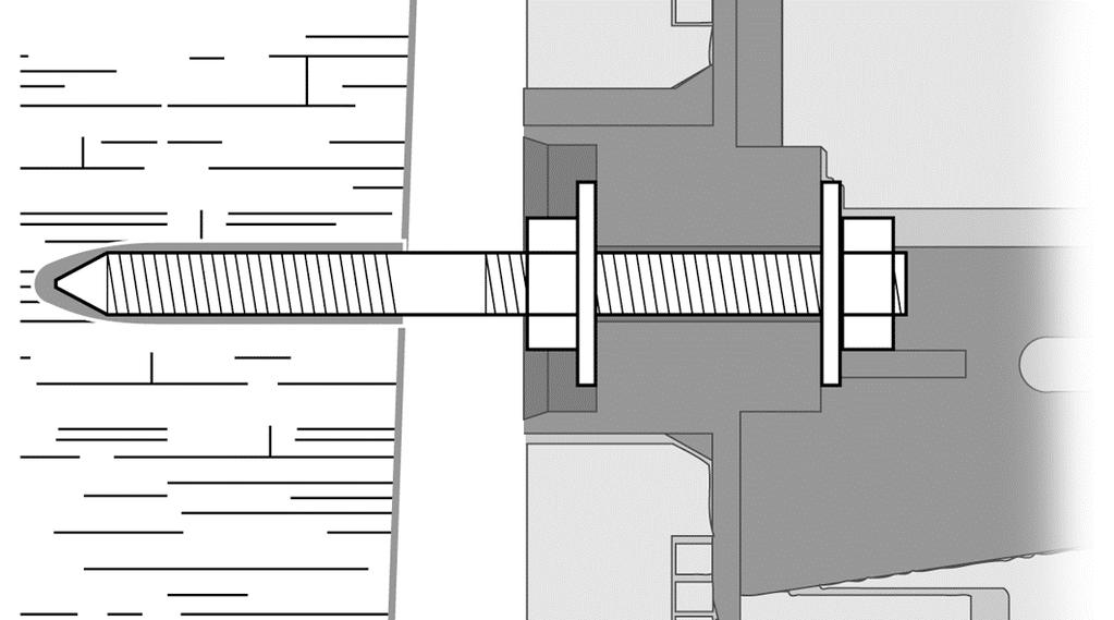 6.3 Montaż centrali Centrala wody deszczowej wyposażona jest w system do kompensacji nierówności ścian, na których jest montowana.