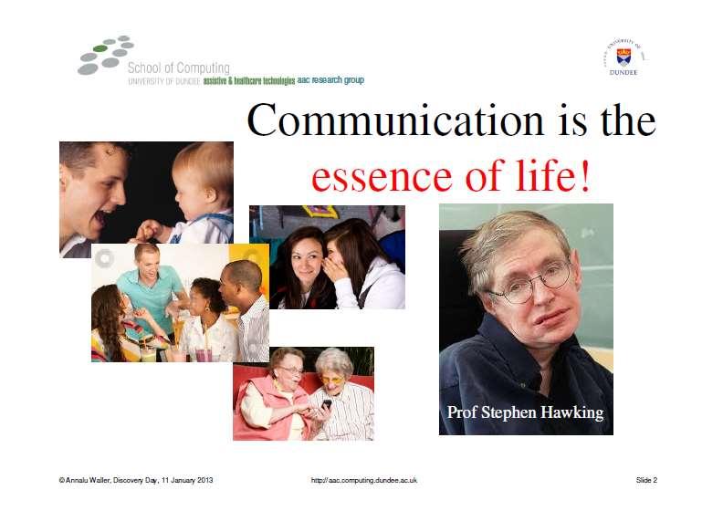 Social communication makes up more than 50% of our