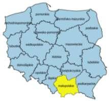 i zamieszkuje ją 3 372,618 tys. osób, co stanowi 8,77% ogółu ludności w kraju. Wielkość ta sytuuje Małopolskę na czwartym miejscu w Polsce po Mazowszu, Śląsku i Wielkopolsce. Rys. 1.