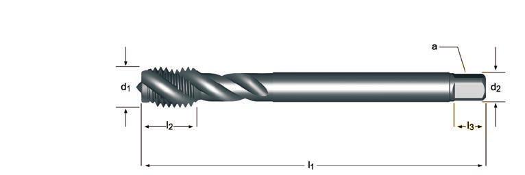 E786 MF Gwintowniki maszynowe drobnozwojne skrętne 45 E786 1.1 1.2 1.3 1.4 1.5 3.1 3.2 3.3 3.4 7.1 7.2 7.3 7.4 E786 E786 M6 - M20 l 1 l 2 d 2 l 3 P Ø a E786 MF mm mm mm mm mm mm z 6 0.75 80 10 4.5 3.4 6 3 5.