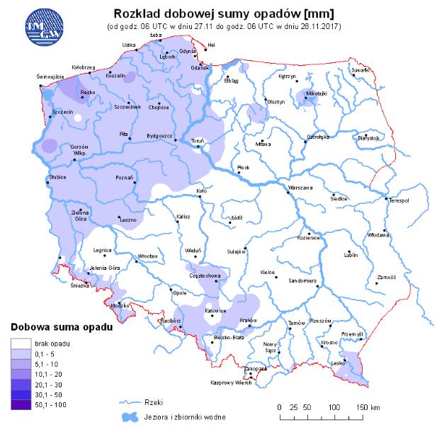 rzekach Rozkład dobowej sumy