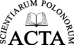 Acta Sci. Pol. Agricultura, 15(2) 2016, 65-76 ISSN 1644-0625 ISSN 2300-8504 (online) www.agricultura.acta.utp.edu.