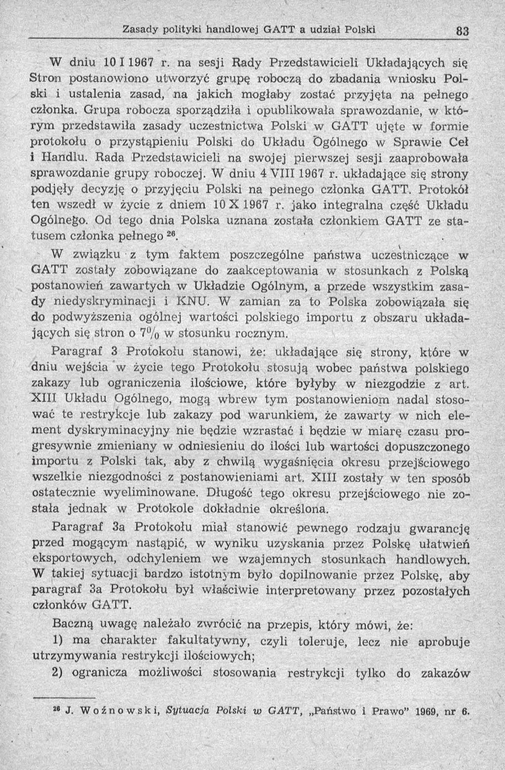 W dniu 10 I 1967 r.
