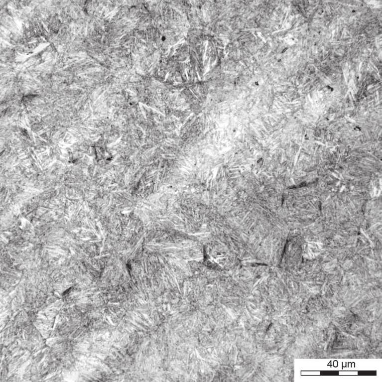 wartość Rys. 4. Fragment izotermicznego wykresu przemian fazowych (CTPi ) dla stali NANOS-BAL Fig. 4. Part of isothermal phase diagram (TTT) for NANOSBAL steel a) b) c) d) Rys. 5.