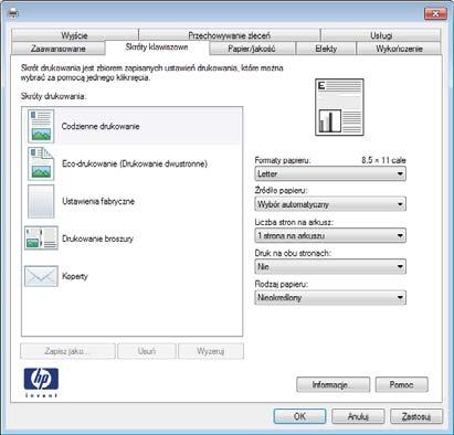 Uzyskiwanie pomocy dla opcji druku w systemie Windows 1. Aby wyświetlić pomoc elektroniczną, kliknij przycisk Pomoc.