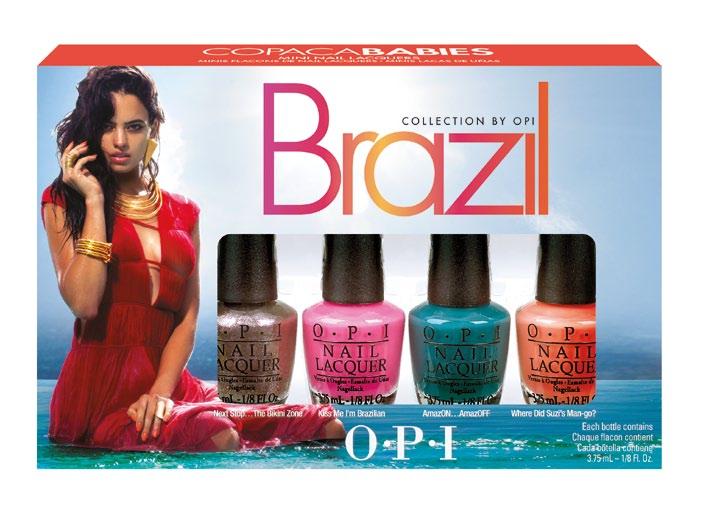 ZESTAWY DCA16 MINIATURKI KOLEKCJI Zestaw zawiera odcienie (3.75ml): Next Stop The Bikini Zone, Kiss Me I m Brazilian, AmazON AmazOFF, Where Did Suzi s Man-go?