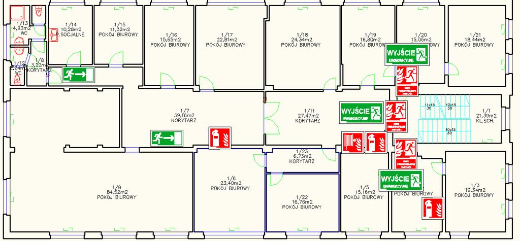 Plan ewakuacji Rozmieszczenie znaków ewakuacji Wykonał: mł. bryg. mgr inż.