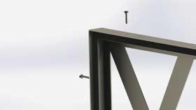 The panels are available in either straight or curved edged version which stiffens the panel.