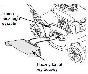 Uwaga! Przed uruchomieniem sprawdź czy wszystkie koła są dobrze dokręcone. Regulacja wysokości koszenia Regulacja jest centralna, 8-stopniowa.