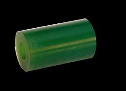 Sprężyna elastomerowa FLEXE 80 ShoreA - EGH Elastomer spring FLEXE 80 ShoreA- EGH Materiał/Material: Twardość/Hardness: Kolor/Colour: Pur-Flexe 80±2 Shore A zielony / green EGH-016012 zewnętrzna