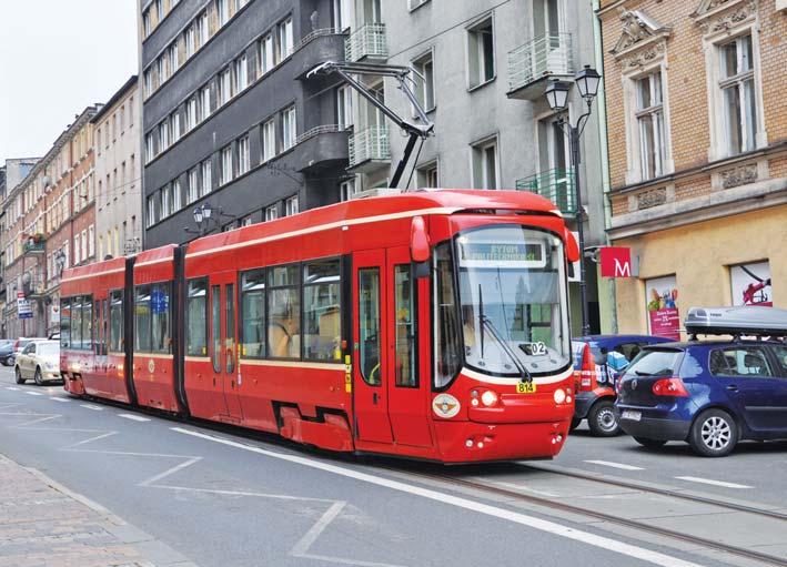 Tramwaj Alstom Citadis 100 serii 116Nd 814, ul. T. Kościuszki, Katowice (7.08.2011 r.). Fot. M.