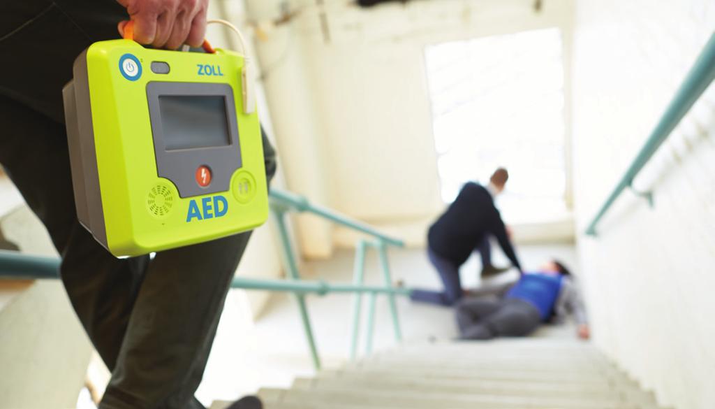 Najlepsze wsparcie w działaniach ratowniczych AED 3 wyznacza nowe standardy wsparcia ratownika podczas akcji: Real CPR Help monitoruje Twoje uciśnięcia w trakcie RKO i informuje, czy prowadzisz