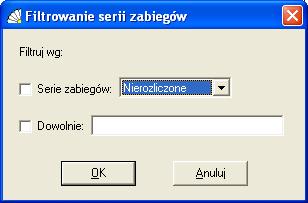 SOSPA System Obsługi SPA_ j 5.3.9. Wyszukiwanie serii zabiegów. Przeszukuje listę w celu odnalezienia żądanej serii zabiegów na podstawie zadanego ciągu znaków. 5.3.10. Filtrowanie serii zabiegów.