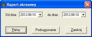 SOSPA System Obsługi SPA Rys. 37. Raport okresowy na drukarce fiskalnej. Kolejną funkcją związaną z drukarką fiskalną jest możliwość otwierania podłączonej do niej szuflady.