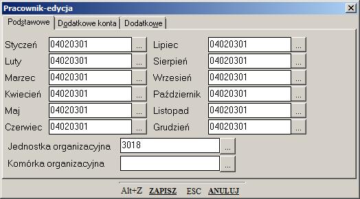 Dane te są czytane przez system automatycznie z systemu kadrowo-płacowego UNIKAP. Możliwy jest również import z pliku tekstowego (opcja będzie dostępna na początku III kwartału 2015).