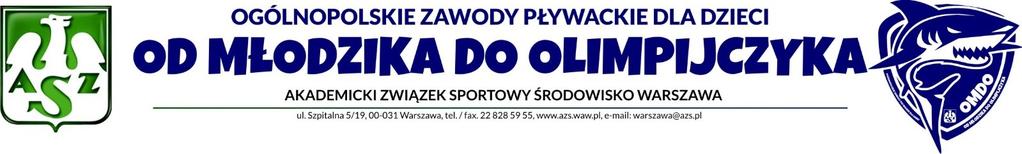 Konkurencja 1 2015-02-07-9:00 OD MŁODZIKA DO OLIMPIJCZYKA - roczniki 2005-2006 Warszawa, 07-02-2015 r. Dziewcząt, 50m dowolny 1. JANASZEK-SEYDLITZ, Zofia 06 UKS Szesnastka 38.73 216 2.