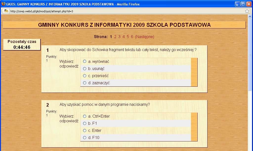 Zaraz rozpoczniesz kolejne. Chcesz kontynuować? : Należy wybrać OK.