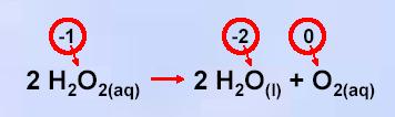 Przykład: Ustal ilość elektronów biorących udział w procesie dla poniższej reakcji w przeliczeniu na jeden