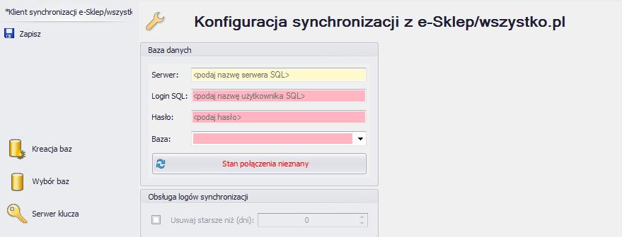 Rys. 59 Konfiguracja synchronizacji z e-sklep/wszystko.pl 5.2.
