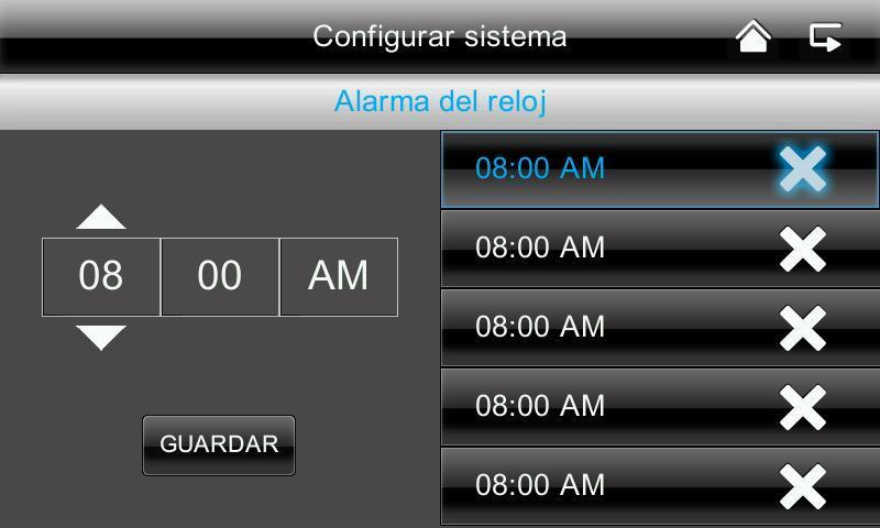 Español 7.4.5 Configuración del sistema Modo de ahorro de energía Aquí se puede activar o desactivar tras dos minutos la desconexión automática de la pantalla.