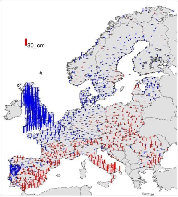 uzupełniającymi z modelu EGM2008. Łącznie dane wejściowe do obliczeń modelu EGG2008 ponad sześciokrotnie przerosły liczbę danych wykorzystanych w obliczeniach modelu EGG1997.