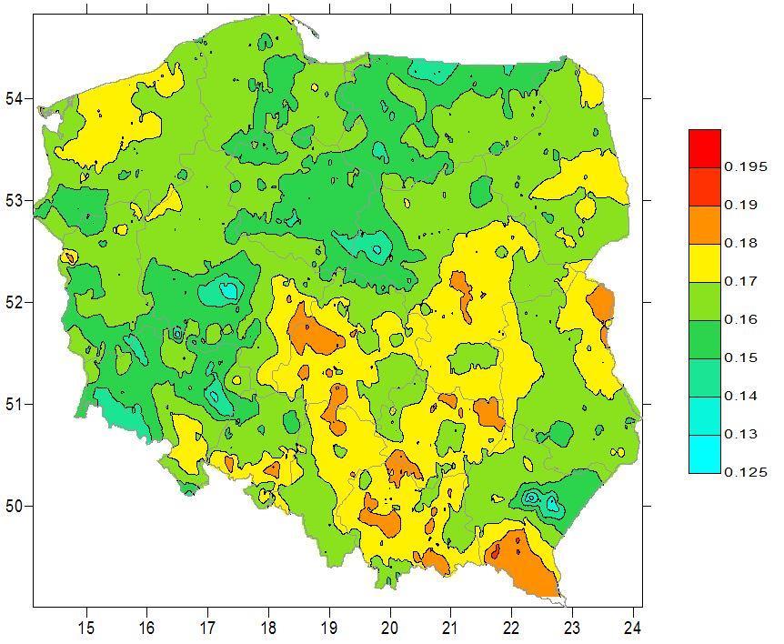 6.2.3 Różnica wysokości pomiędzy układami EVRF2007 oraz Kronszatdt86 W przeprowadzonych badaniach fundamentalną rolę odegrały różnice wysokości normalnych na reperach podstawowej bazowej osnowy