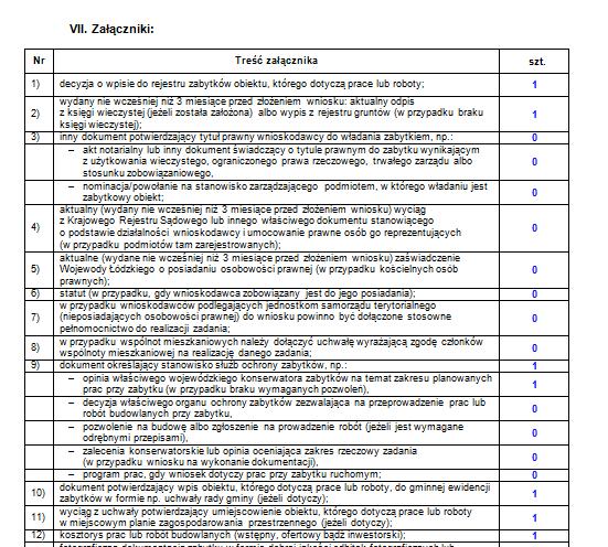 Należy wypełnić każdą rubrykę. Wojewódzki Urząd Ochrony Zabytków w Łodzi, ul. Piotrkowska 99, 90-425 Łódź www.wuoz.bip.lodz.pl Baza Danych Ksiąg Wieczystych http://ekw.ms.