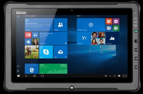 Getac F110 Fully Rugged Tablet 11.6" HD Windows 10 Ekran 11.6" HD (1366 x 768) QuadraClear Sunlight Readable 800 nits LumiBond 2.