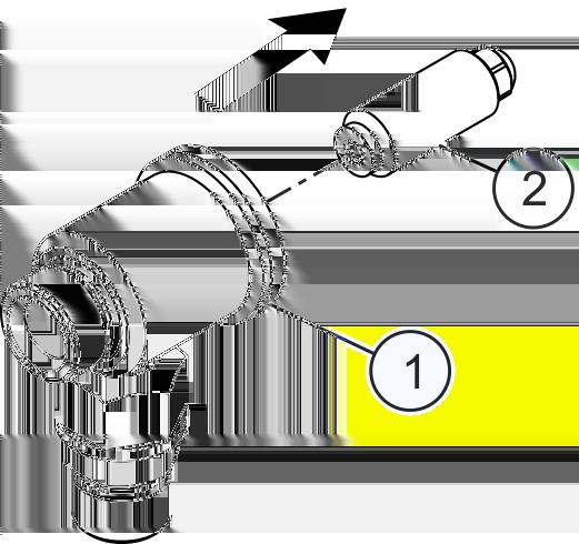 Instrukcja obsługi T-Dok-653-PL-Rev.1 Rys. 21: Wykręcanie śruby uszczelnienia z głowicy 4. Wykręcić śrubę uszczelnienia ( Rys. 21/2) z głowicy ( Rys. 21/1). Rys. 22: Usuwanie pakunku iglicy 5.