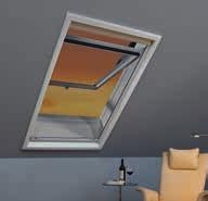 Akcesoria wewnętrzne Moskitiera na wymiar do wszystkich modeli okien Aby można było otworzyć okno obrotowe lub wysokoosiowe, należy zamontować moskitierę we wnęce (wariant L) lub na ścianie (wariant