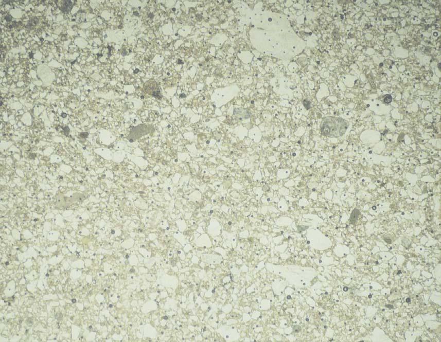 lineacja ziarnowa grain lineation pomost ziarnowy grain stack mikroklast gliniasty till pellet struktura rotacyjna rotational structure pêkniête ziarno crushed grain Ryc. 4. Stanowisko Obórki.