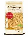 Małe kolanko 5 908310 960890 5 908310 960906 5 908310 960623 5 904025 000159 Spaghetti Makaron pełnoziarnisty zbiorczym: 24 na warstwie: 20 na palecie: 60 Gniazdka wstążki Makaron