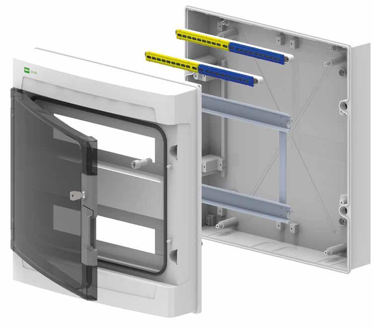 uszczelnione drzwi obudowy zaciski w standardzie duża przestrzeń na okablowanie możliwość plombowania