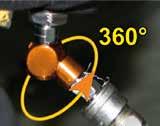 gwint wewnętrzny, cylindryczny GAS (BSP) gwint zewnętrzny, stożkowy GAS (BSPT) Ø