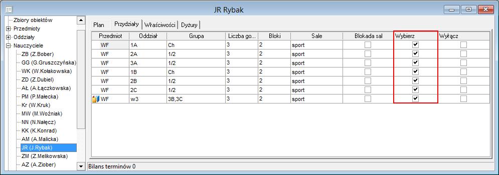 Plan lekcji Optivum.