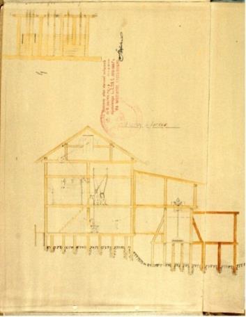 Ryc. 58. Projekt młyna i tartaku parowego w Czemiernikach (APL, UWL w. kom.-bud.