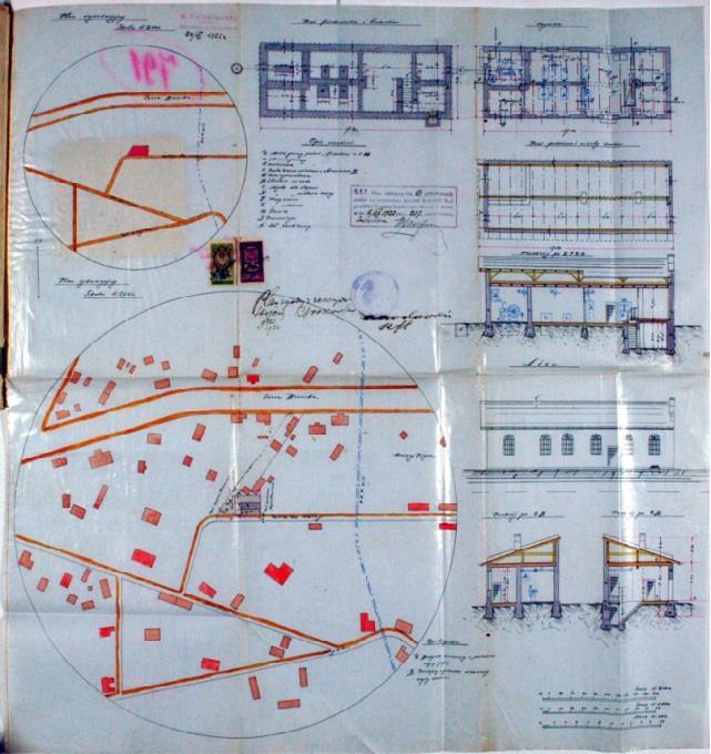 Ryc. 63. Projekt olejarni i kaszarni w Białej Podlaskiej (APL, UWL w. kom.-bud. sygn.311).