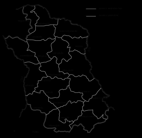 Rozmieszczenie gorzelni folwarcznych w Województwie Lubelskim w 1930