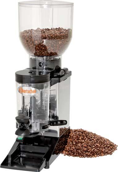 do 12 g pojemnik na 600 g zmielonej kawy obroty: 1300 obr.