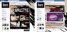 Dla konsumentów Burna agencja przygotowała dwa konkursy internetowe: Burn Air&Style i