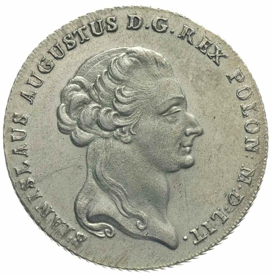 Fot. 334. Polska, talar sześciozłotowy Stanisława Augusta z 1795 r.