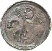 Małe denary książęce, wybite przed koronacją królewską w 1076 roku, przedstawiają głowę władcy otoczoną jego imieniem (często mocno przekręconym) po jednej stronie, a po
