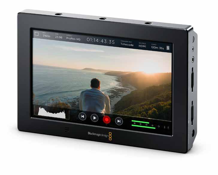 Skrzynia transportowa 200 zł netto / dzień Monitor / rekorder Blackmagic Video Assist 4K 7.